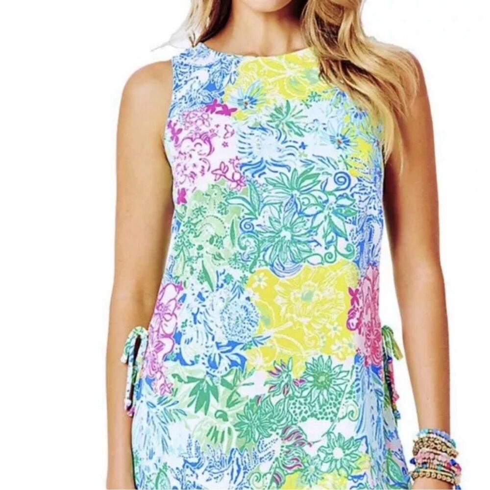 Lilly Pulitzer NWT Donna Top Cheek to Cheek Pink Floral Sz M 60th Anniversary